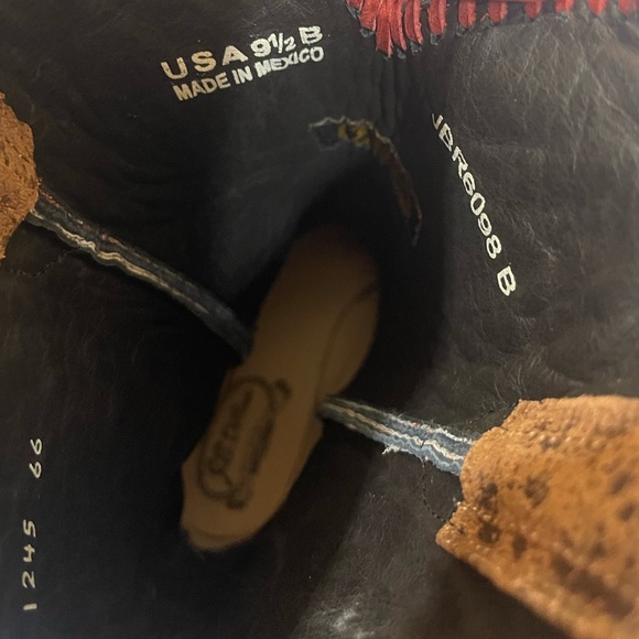 J.B. Dillon Brown multi Cowboy Boots - Picture 9 of 13